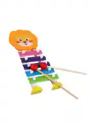 Ксилофон, металлофон, музыкальная, деревянная игрушка 19x9 см, 8 дизайнов
