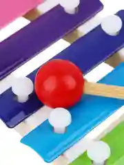 Ксилофон, металлофон, музыкальная, деревянная игрушка 19x9 см, 8 дизайнов