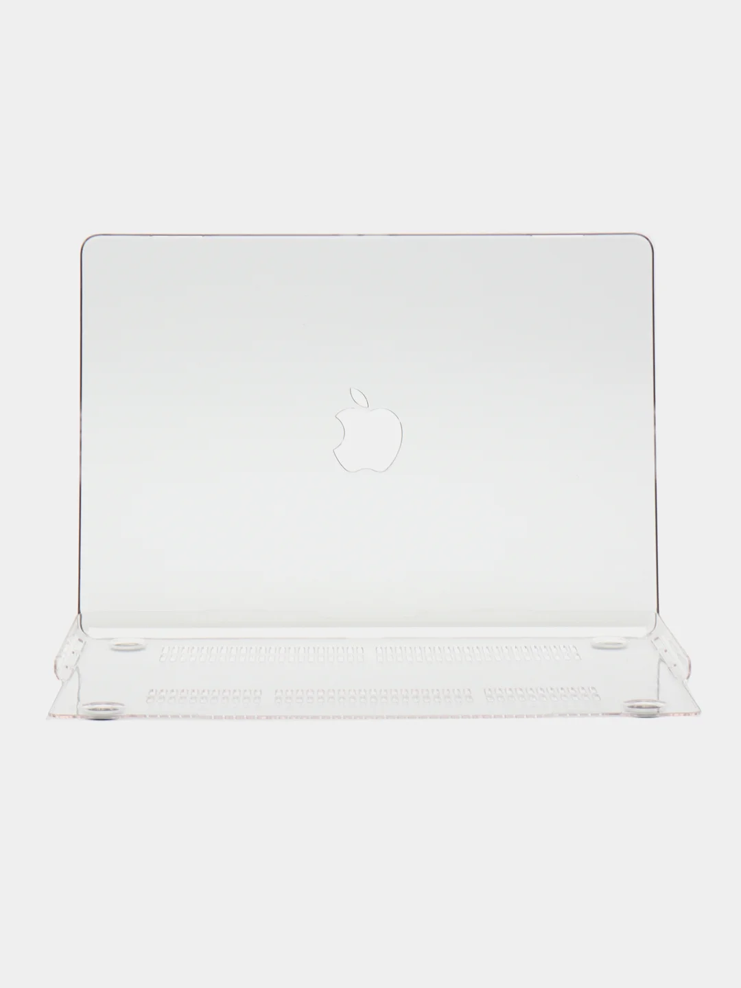 Белый чехол-накладка глянцевая для ноутбука Apple Macbook