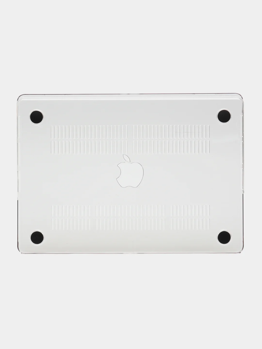 Белый чехол-накладка глянцевая для ноутбука Apple Macbook