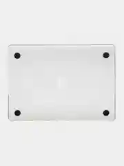 Белый чехол-накладка глянцевая для ноутбука Apple Macbook