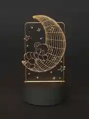 Белый 3d Светильник, ночник, LED, USB, подарок на 8 марта