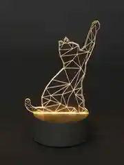 Молочный 3d Светильник, ночник, LED, USB, подарок на 8 марта
