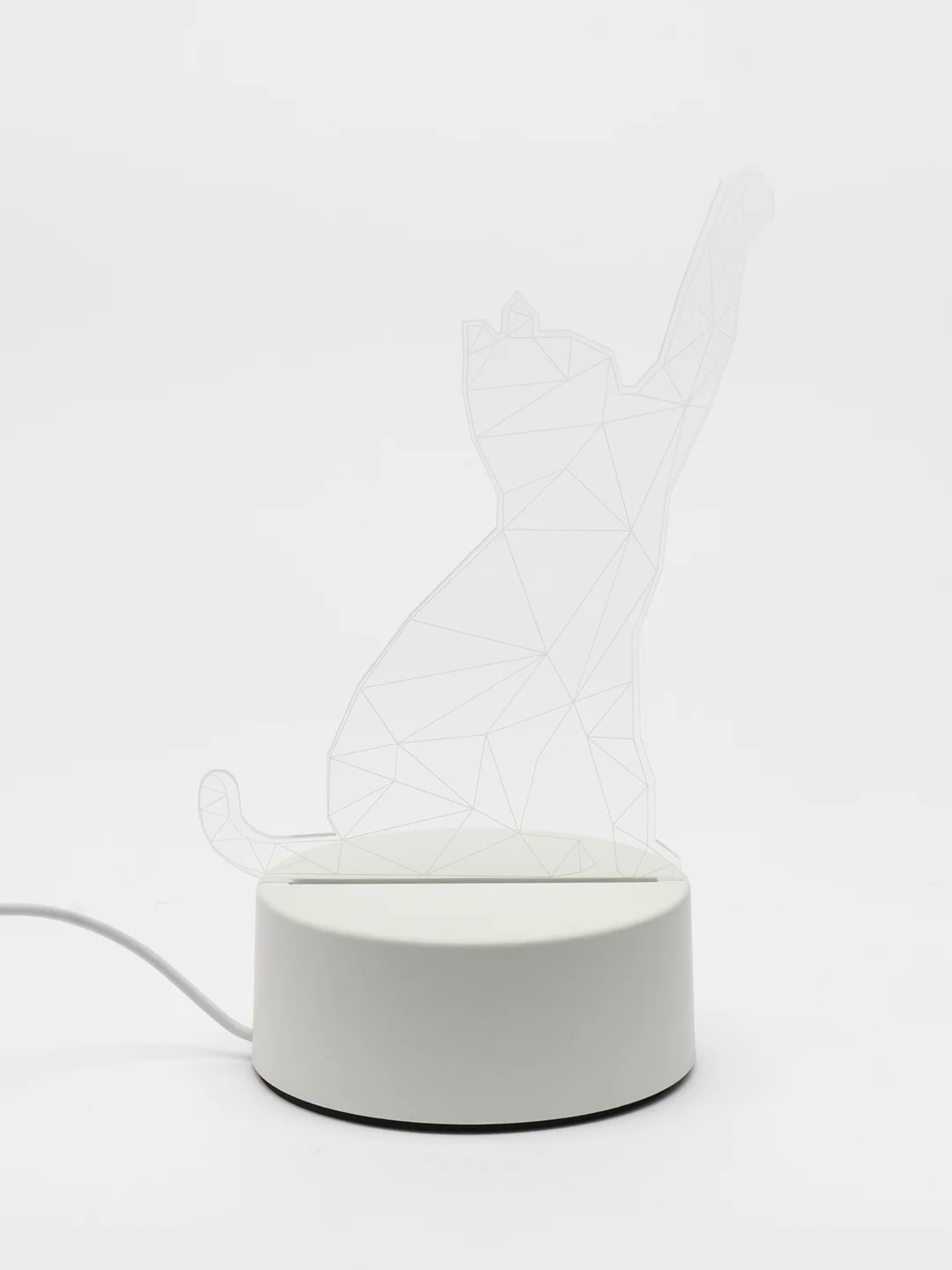 Молочный 3d Светильник, ночник, LED, USB, подарок на 8 марта
