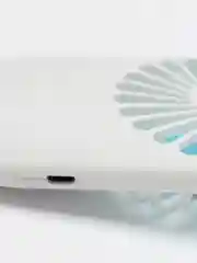 Белый вентилятор ручной портативный USB
