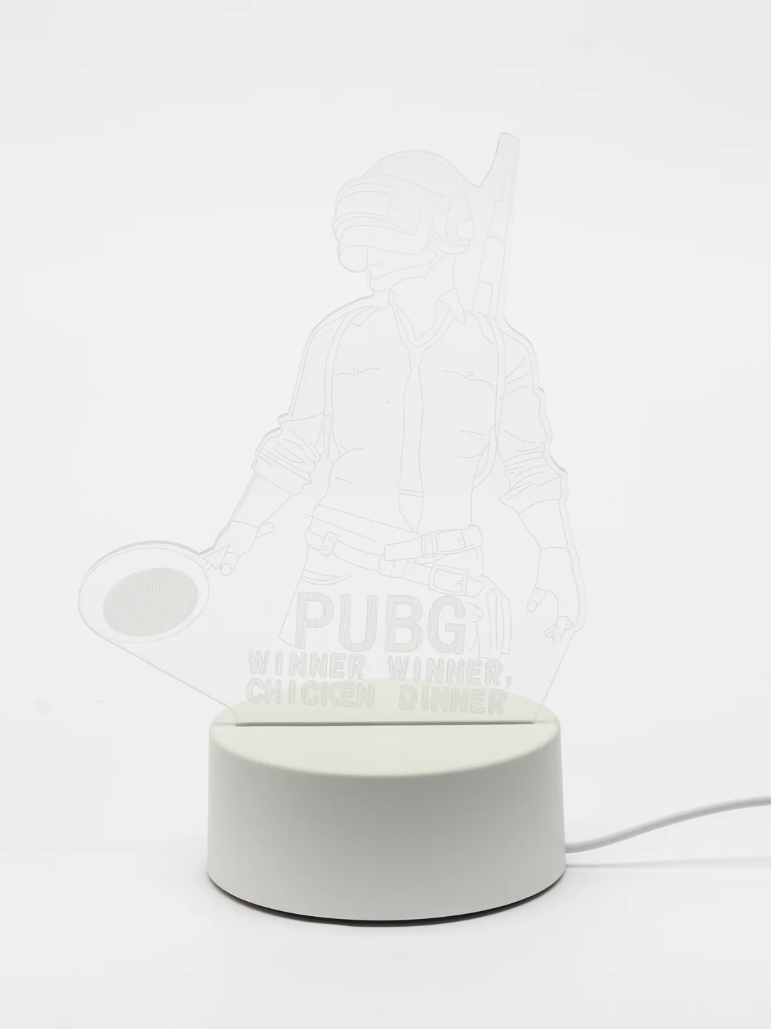 Оранжевый 3d Светильник, ночник, LED, USB, подарок на 8 марта