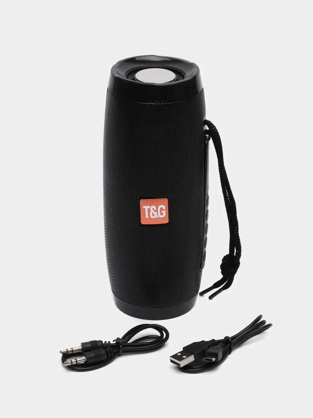 Синий портативная Bluetooth-колонка TG 157, с радио и светомузыкой, беспроводная