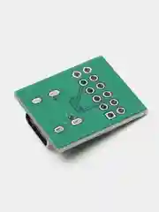 Зеленый распаянный разъем Type-C