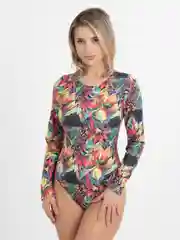 Разноцветный купальник женский, слитный