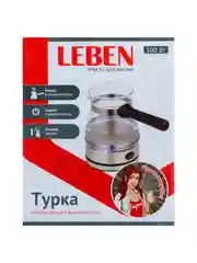 Турка электрическая с выключателем, стеклянная, 500 Вт