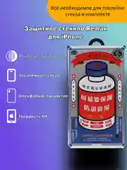 Противоударное защитное стекло на iPhone (Айфон) 15, 14, 13, 12, 11, Pro, Max, олеофобное