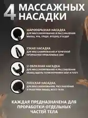 Серебряный перкуссионный фасциальный мышечный массажер пистолет для тела