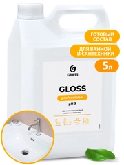 Чистящее средство Grass "Gloss" Professional, для ванной и сантехники, 5 л