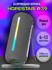 Серебряный портативная колонка Bluetooth HOPESTAR A60 / P39