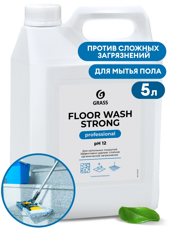 Моющее средство для пола Grass "Floor wash strong", 5,6 л