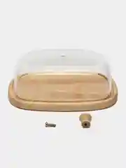 Бежевый масленка бамбуковая