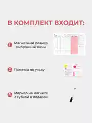 Нежный планер магнитный "Зефир" с маркером на водной основе и магните на холодильник