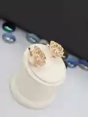 Бронзовый серьги с ажурным узором, классические женские серьги