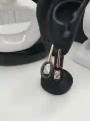 Черный серьги с керамикой, бижутерия