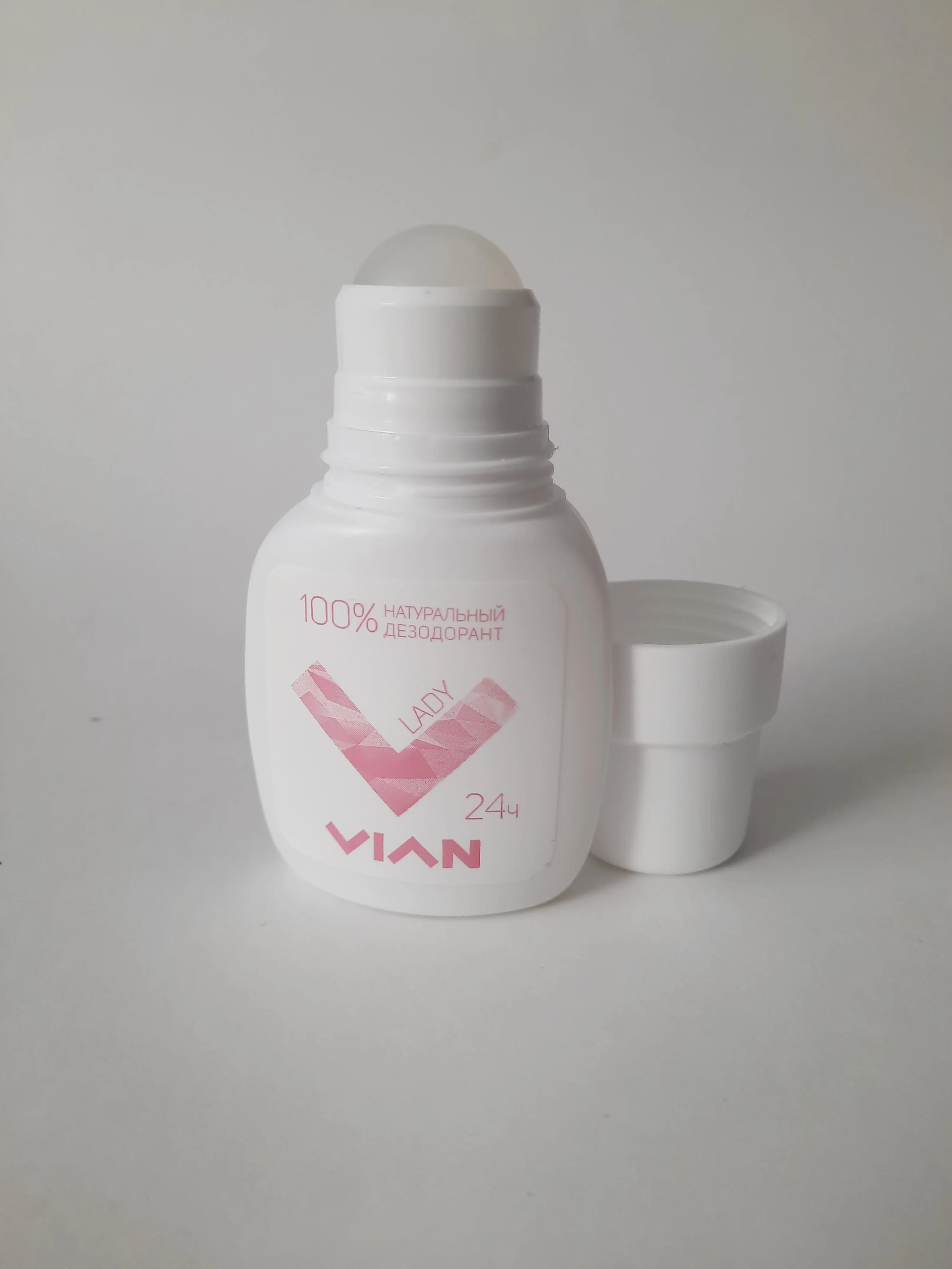 Розовый натуральный концентрированный дезодорант VIAN ВИАН, 50 мл
