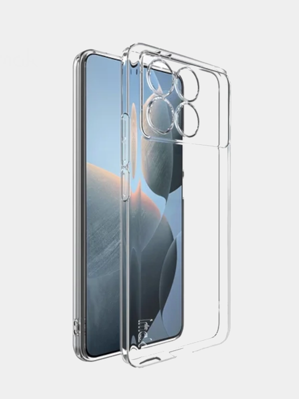 Чехол Xiaomi Redmi K70E / Poco X6 Pro, Сяоми Редми К70Е / Х6 Про, прозрачный, силиконовый