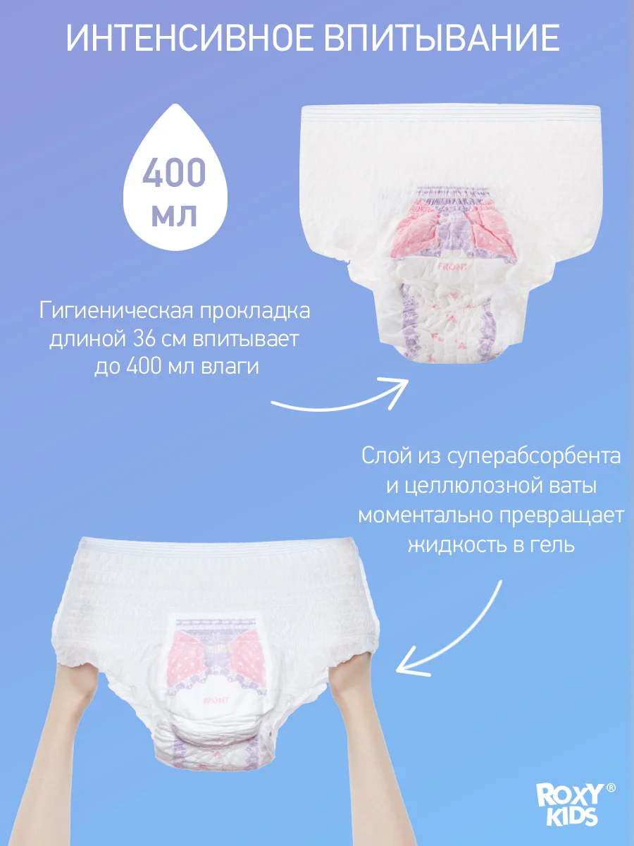 Трусы для рожениц впитывающие 400 мл, L, 3 шт от ROXY-KIDS