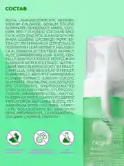 Салатовый пенка для умывания с салициловой кислотой, серой, цинком, aha-кислотами и секрецией улитки