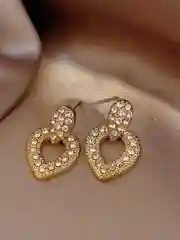 Серьги подвески с горным хрусталем