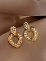Серьги подвески с горным хрусталем