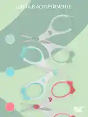 Детские маникюрные ножницы для новорожденных, цвет мятный от ROXY-KIDS