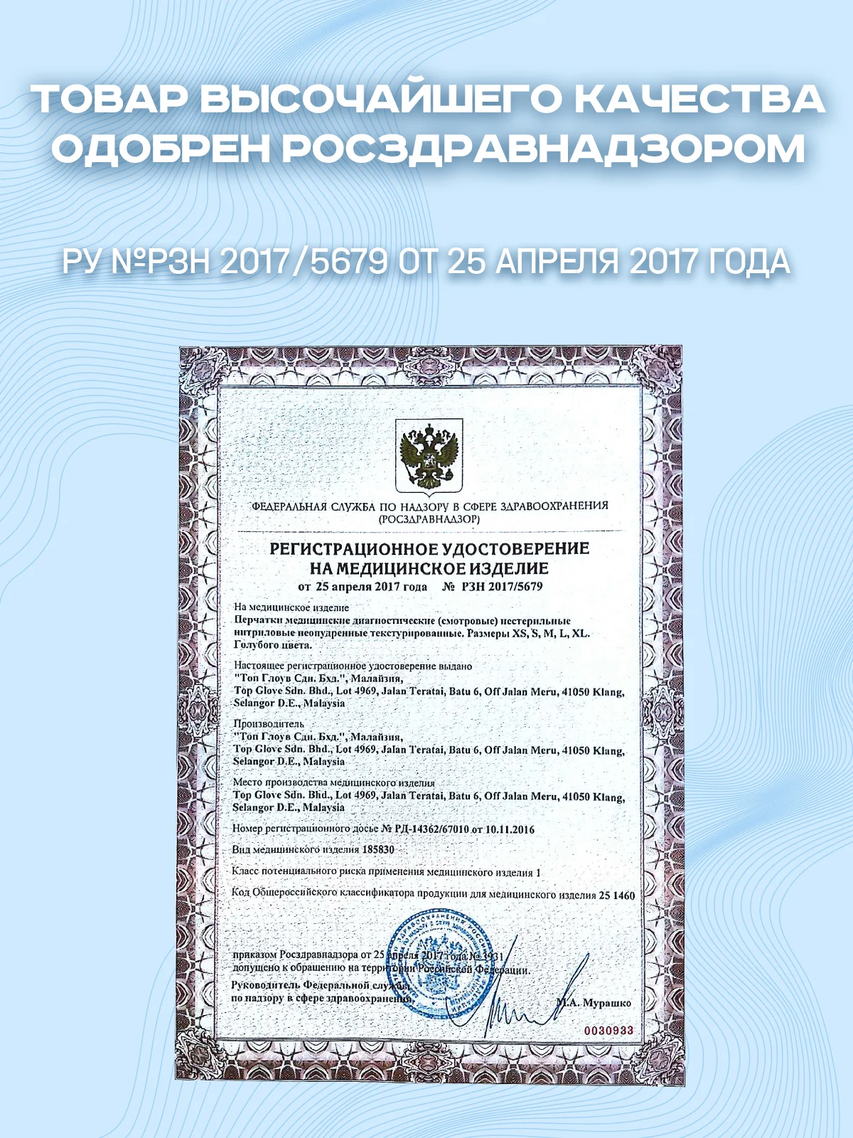 Перчатки нитриловые суперчувствительные одноразовые неопудренные, 5 пар