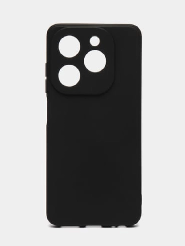 Чехол черный силиконовый Tecno Spark GO 2024 / Spark 20 / 20C / Pova Neo 3