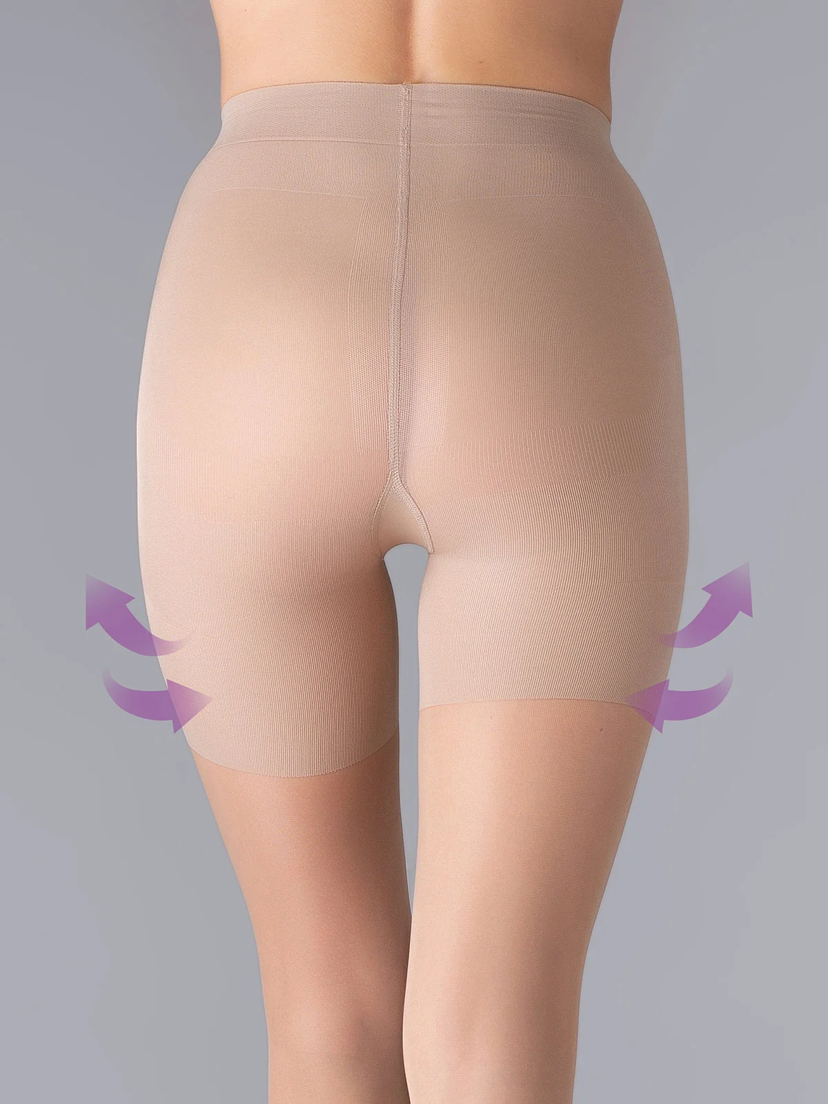 Карамельный колготки женские Giulia Effect Up 40 Comfort, корректирующие