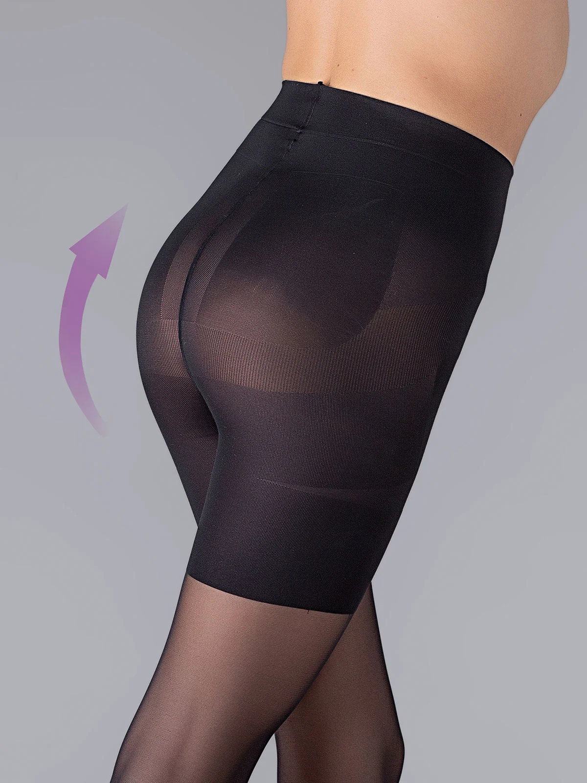 Карамельный колготки женские Giulia Effect Up 40 Comfort, корректирующие