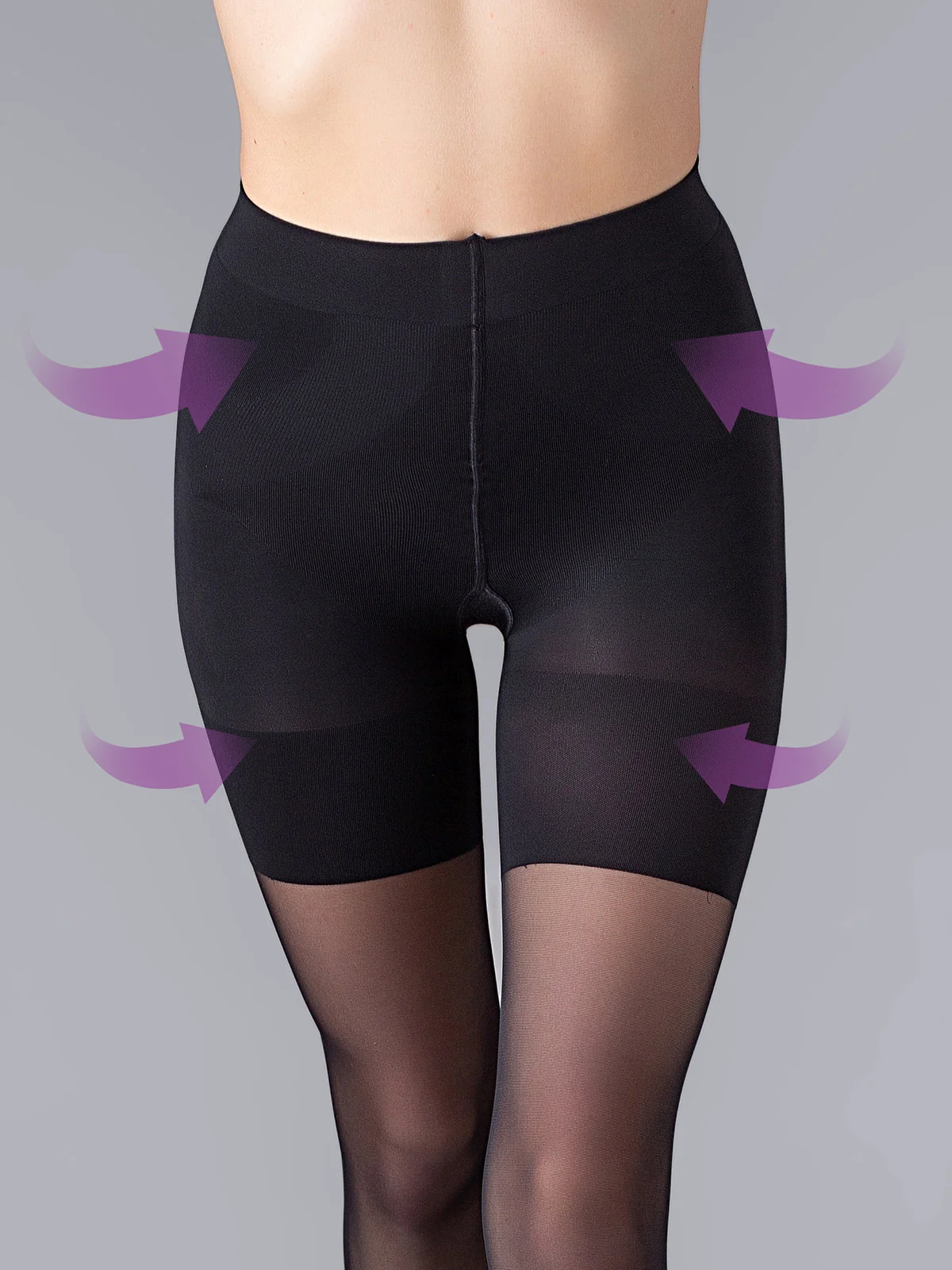 Черный колготки женские Giulia Effect Up 40 Comfort, корректирующие