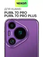 Прозрачный чехол для Huawei Pura 70, 70 Pro/ Pro Plus, 70 Ultra силиконовый BROSCORP с защитой камер