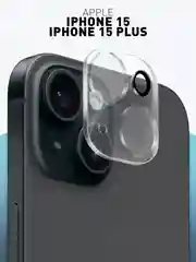 Прозрачный стекло на камеру для телефона Apple iPhone 15/15 Plus защитное ROSCO прозрачное закаленное