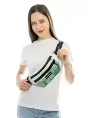 Фиолетовый сумка-бананка на пояс, большая, 3 кармана