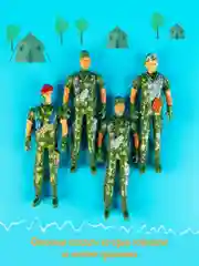 Индиго набор солдатиков , с аксессуарами