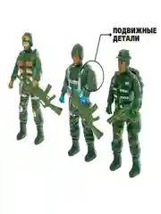 Красный набор солдатиков , с аксессуарами