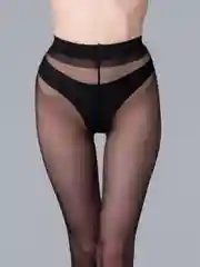 Черный колготки женские Giulia Microtulle 02