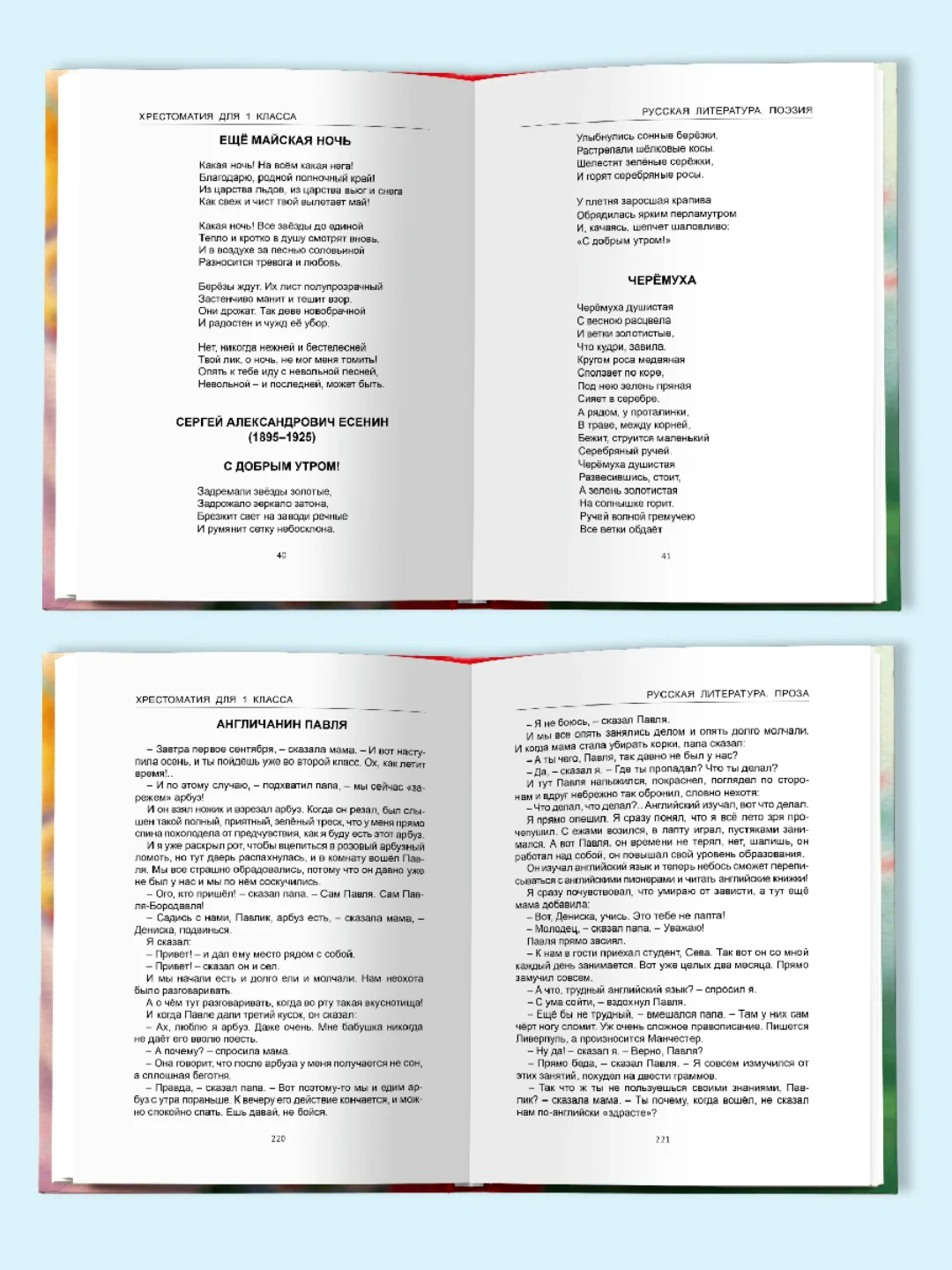 Книга для школьников Хрестоматия 1 класс, 272 стр. Проф-Пресс