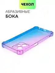 Фиолетовый противоударный чехол для Realme C35 силиконовый BROSCORP с усиленными углами, защита камер