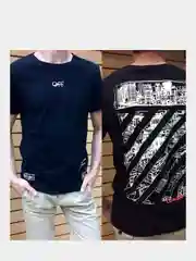Черный мужская футболка