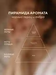 Гель для душа "черный перец и амбра", парфюмированный, 500 мл