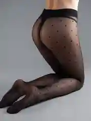 Черный колготки женские Giulia AMALIA DOTS 40