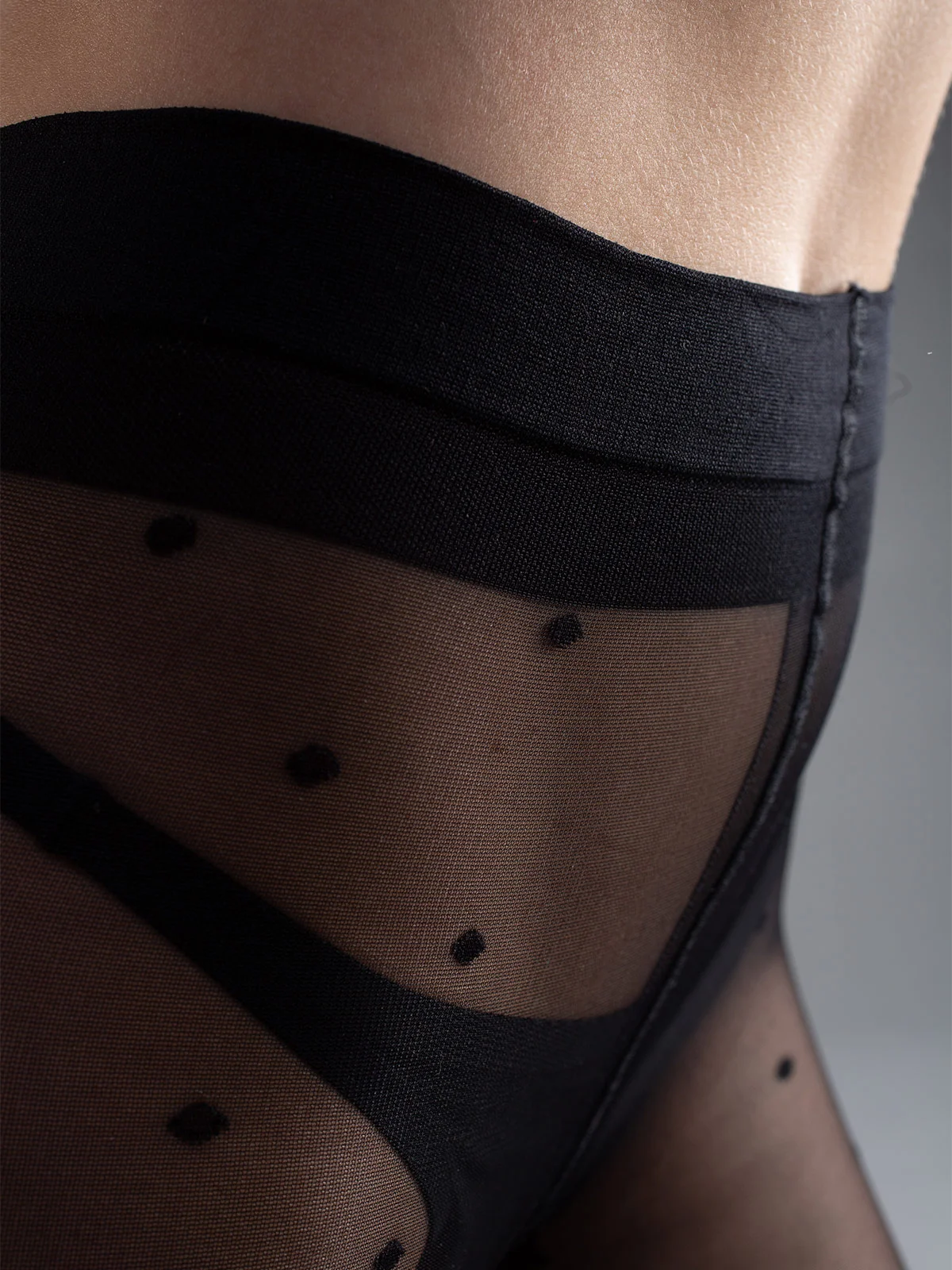 Черный колготки женские Giulia AMALIA DOTS 40