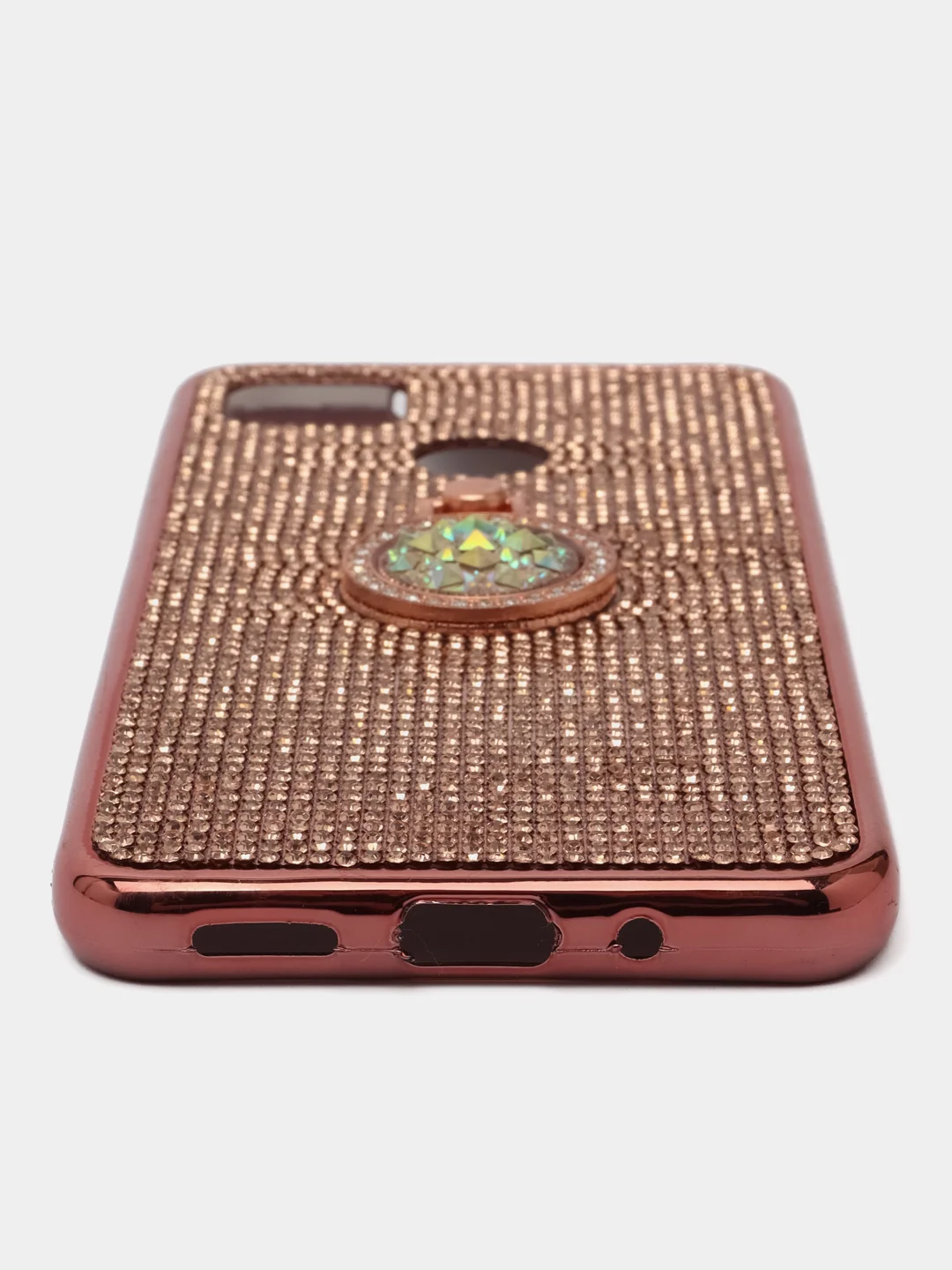 Розовый силиконовый чехол для Xiaomi Redmi 9C с кольцом