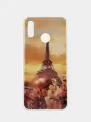 Бежевый силиконовый чехол для Huawei P Smart 2019/Honor 10 Lite с рисунком