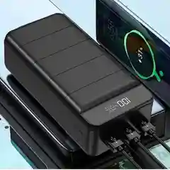 Белый power Bank с поддержкой QC3.0, 22,5 Вт, 100.000/ 90.000/ 80000 / 60000 / 50000 / 30000 мАч
